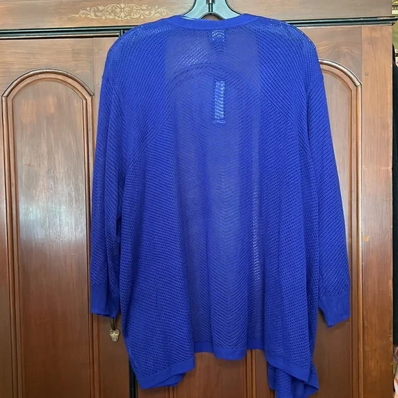 Worthington Woman NWT Violet Light Knit Open Cardigan - Picture 4 of 9